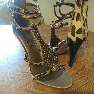 New Sam Edelman Nilla Leopard Sandals Size 6 1/2